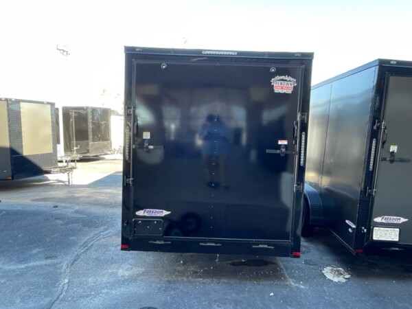 86166 7X16TA BLACK BO ENCLOSED TRAILER