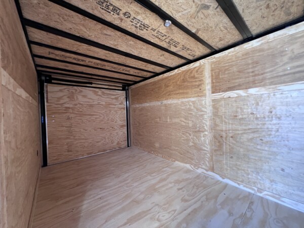 86245 7X14TA BLACK BO ENCLOSED TRAILER