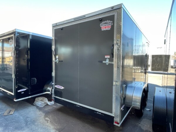 7X16TA CHARCOAL ENCLOSED TRAILER for sale