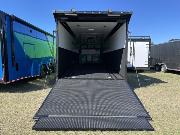 8.5x36 TTA Lucky Green & Black Bo Race Trailer for Sale | Fully Equipped