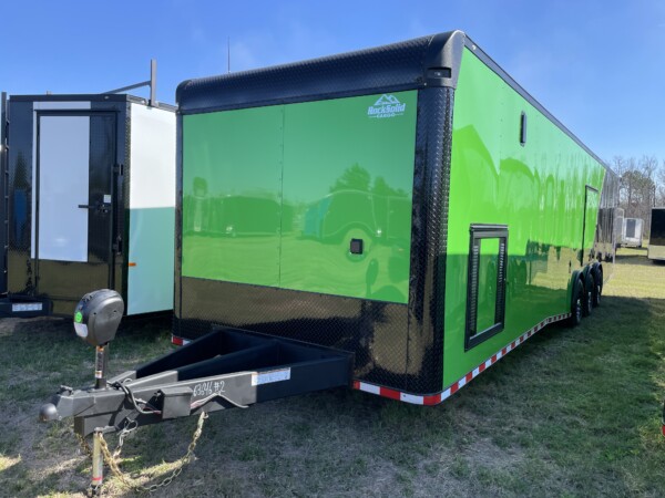 8.5x36 TTA Lucky Green & Black Bo Race Trailer for Sale | Fully Equipped