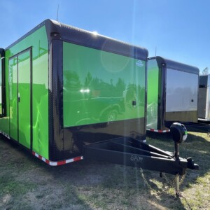 8.5x36 TTA Lucky Green & Black Bo Race Trailer for Sale | Fully Equipped