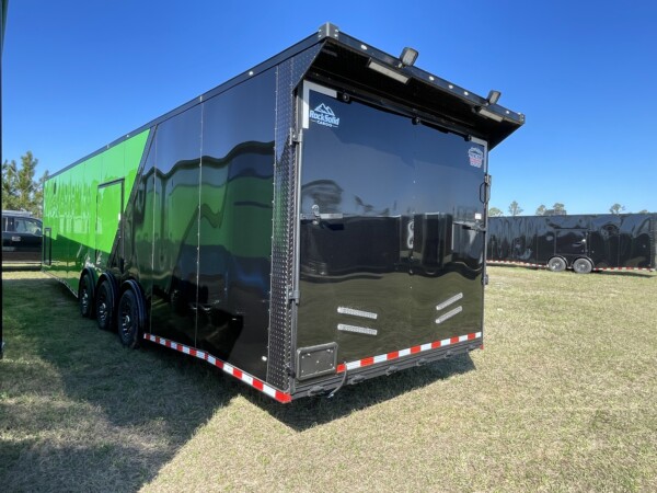 8.5x36 TTA Lucky Green & Black Bo Race Trailer for Sale | Fully Equipped