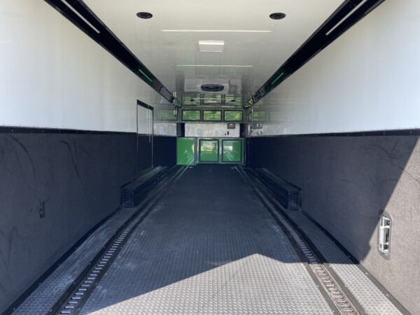 8.5x36 TTA Lucky Green & Black Bo Race Trailer for Sale | Fully Equipped