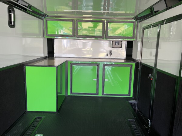 8.5x36 TTA Lucky Green & Black Bo Race Trailer for Sale | Fully Equipped