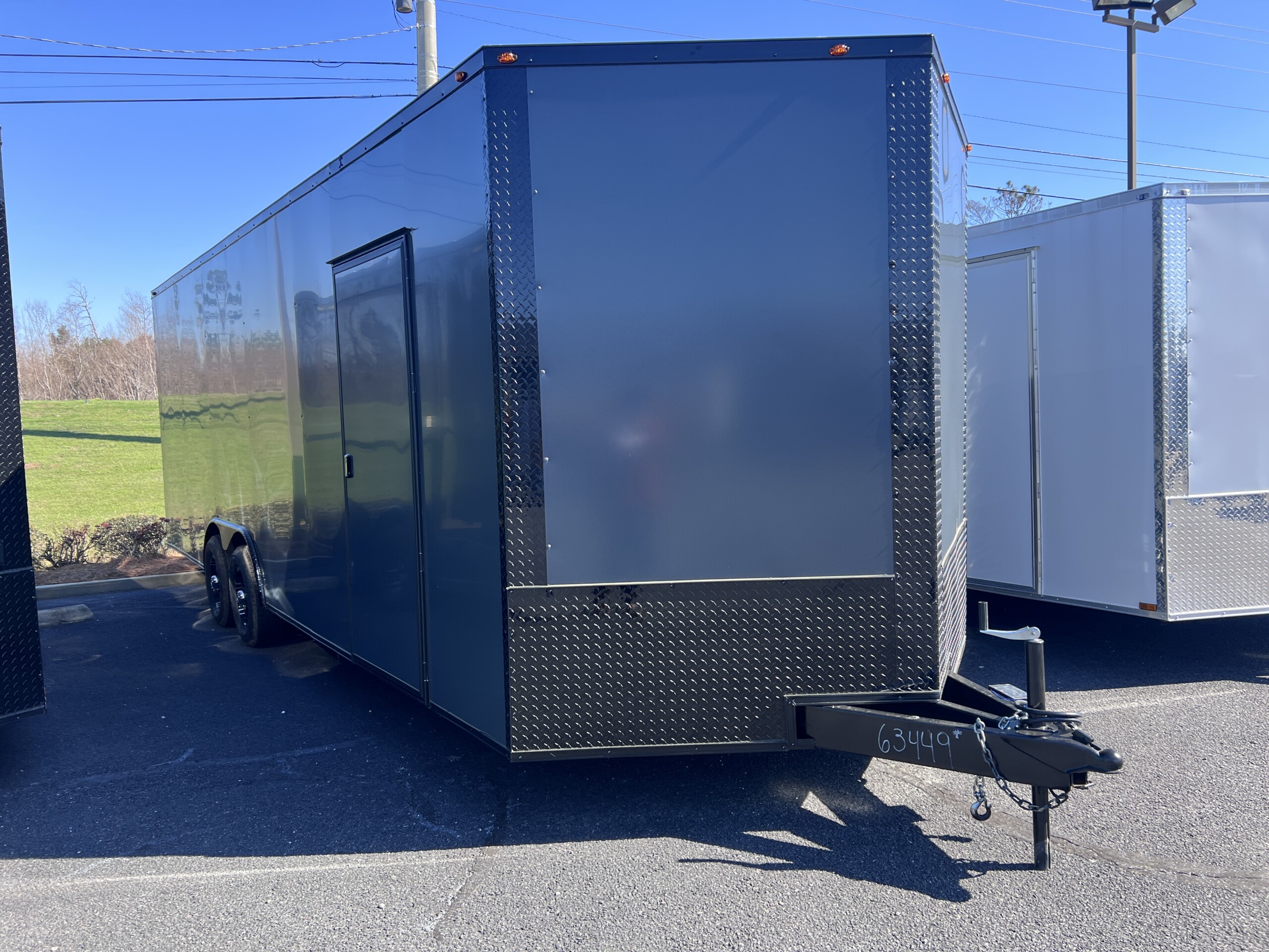 8.5x24 TA3 Enclosed Car Hauler Charcoal Gray for Sale