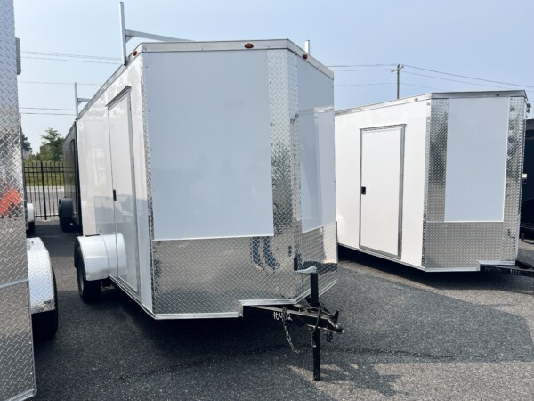 South Georgia 6 X 12 SA Enclosed Cargo Trailer | Polycore, 6'6" Height, Semi-Screwless, Ladder Racks for sale