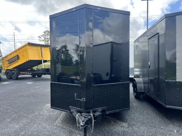 JC 6x12TA Enclosed Trailer – Blackout & .080 PolyCore Exterior for sale at Renown Cargo Trailers
