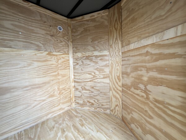JC 6x12TA Enclosed Trailer – Blackout & .080 PolyCore Exterior for sale at Renown Cargo Trailers