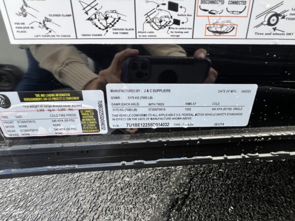 JC 6x12TA Enclosed Trailer – Blackout & .080 PolyCore Exterior for sale at Renown Cargo Trailers