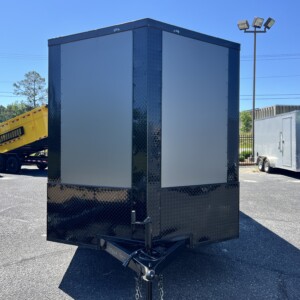 J&C 7x16TA Enclosed Trailer – Charcoal Blackout & Screwless PolyCore Exterior