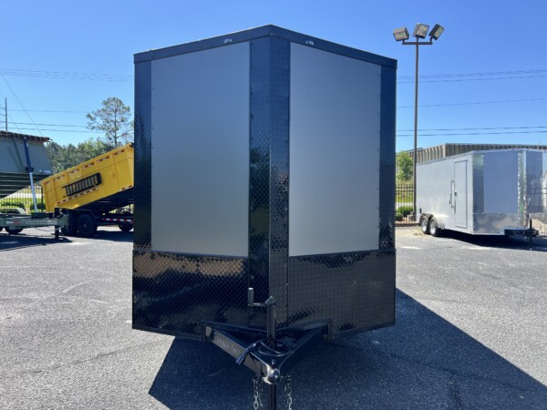 J&C 7x16TA Enclosed Trailer – Charcoal Blackout & Screwless PolyCore Exterior
