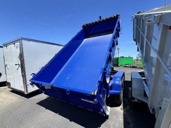 7x14x2ta panther blue dump trailer for sale