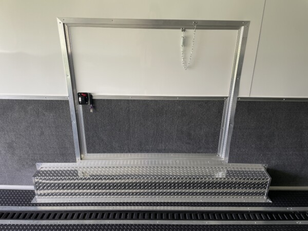 Rock Solid 8.5x32 Race Car Trailer – Loaded, A/C, Cabinets, 7000lb Torsion Axles for Sale in White & Silverfrost