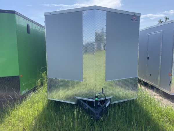 Rock Solid Cargo 8.5 X 20 Enclosed Cargo Trailer | Polycore, Semi-Screwless, 7ft Interior, 5200lb Axles for Sale in Silver