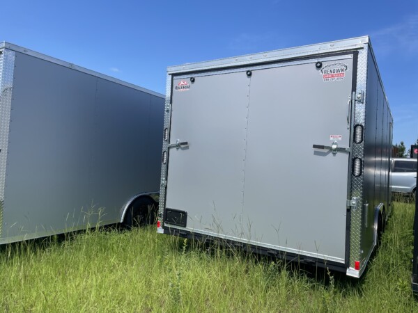 Rock Solid Cargo 8.5 X 20 Enclosed Cargo Trailer | Polycore, Semi-Screwless, 7ft Interior, 5200lb Axles for Sale in Silver