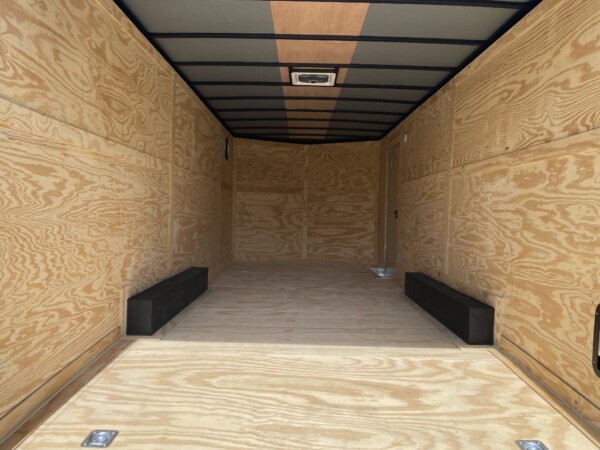 Rock Solid Cargo 8.5 X 20 Enclosed Cargo Trailer | Polycore, Semi-Screwless, 7ft Interior, 5200lb Axles for Sale in Silver