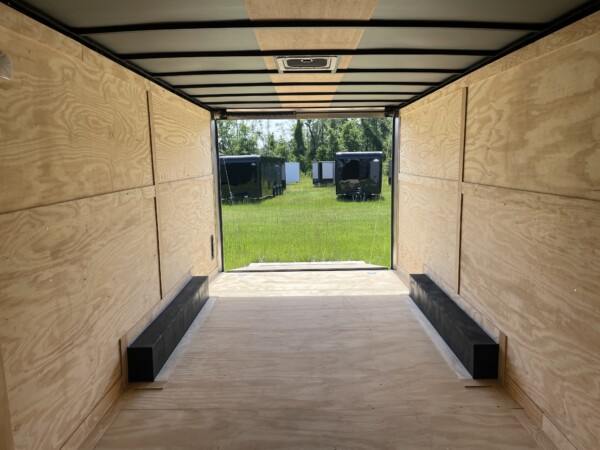 Rock Solid Cargo 8.5 X 20 Enclosed Cargo Trailer | Polycore, Semi-Screwless, 7ft Interior, 5200lb Axles for Sale in Silver