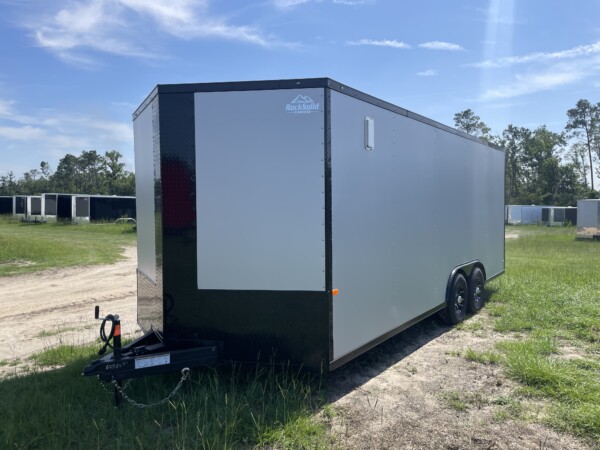 Rock Solid Cargo 8.5x20 enclosed trailer with blackout package for sale and in stock