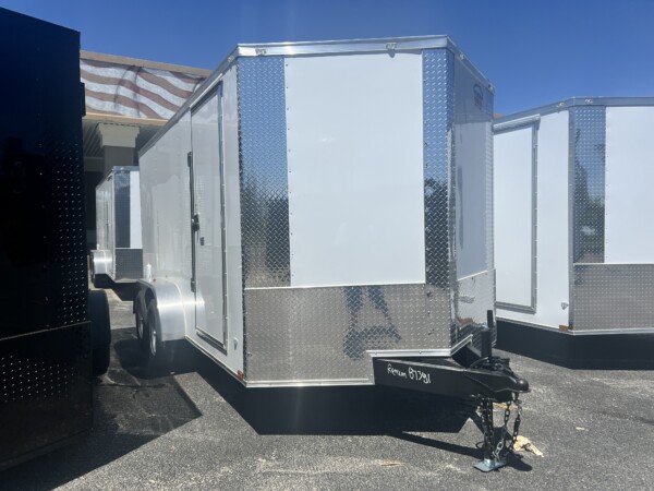 7x14ta white, 6ft3in, Poly, Semi-Screwless, Barlock, ATP Corners for sale