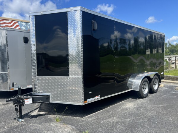 Freedom Trailers 7 X 16 TA Enclosed Cargo Trailer | Polycore, Semi-Screwless,. Barlock, Ramp Door
