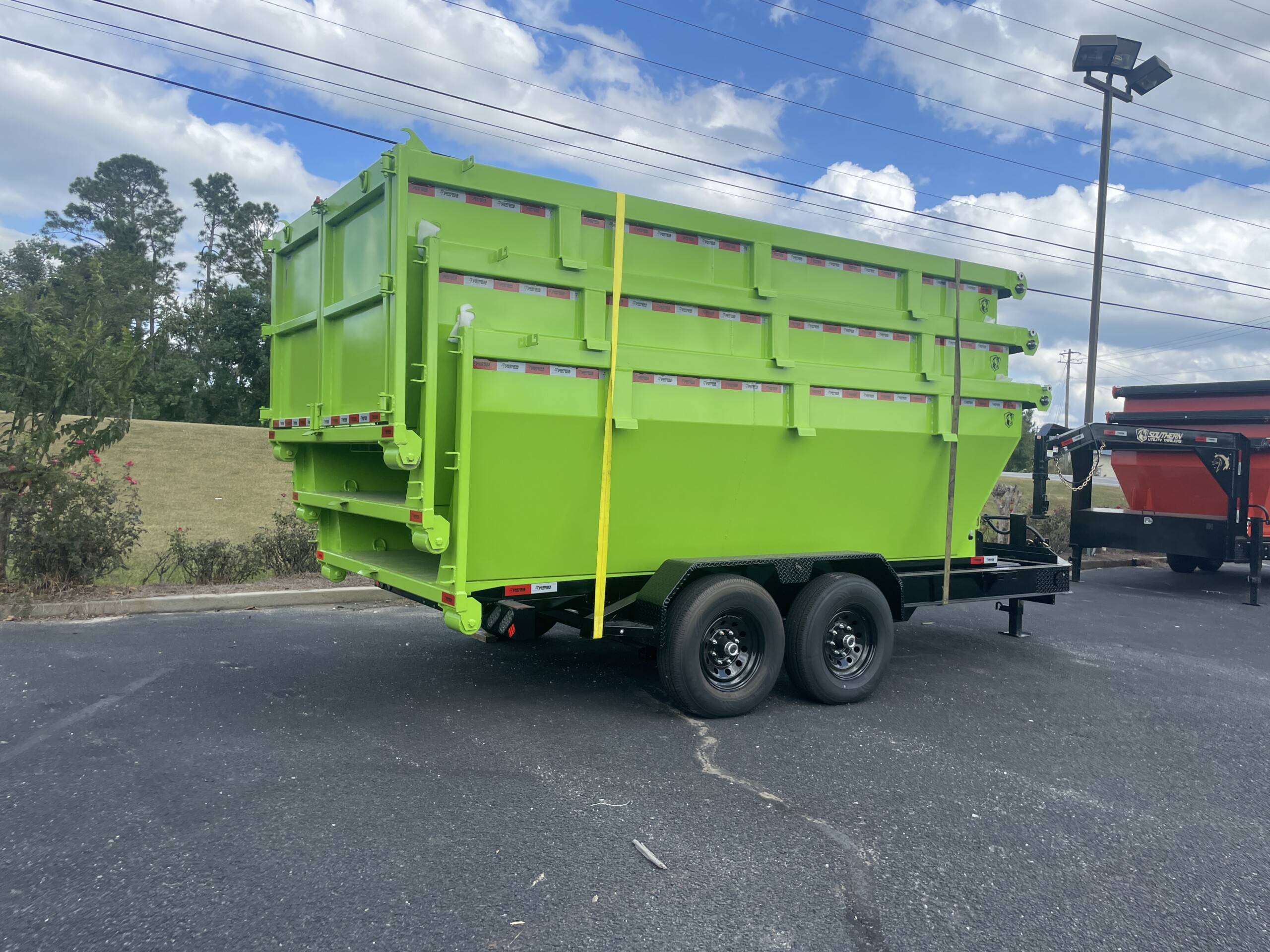 7 X 14 TA Roll-Off 3 Bin Dump Trailer