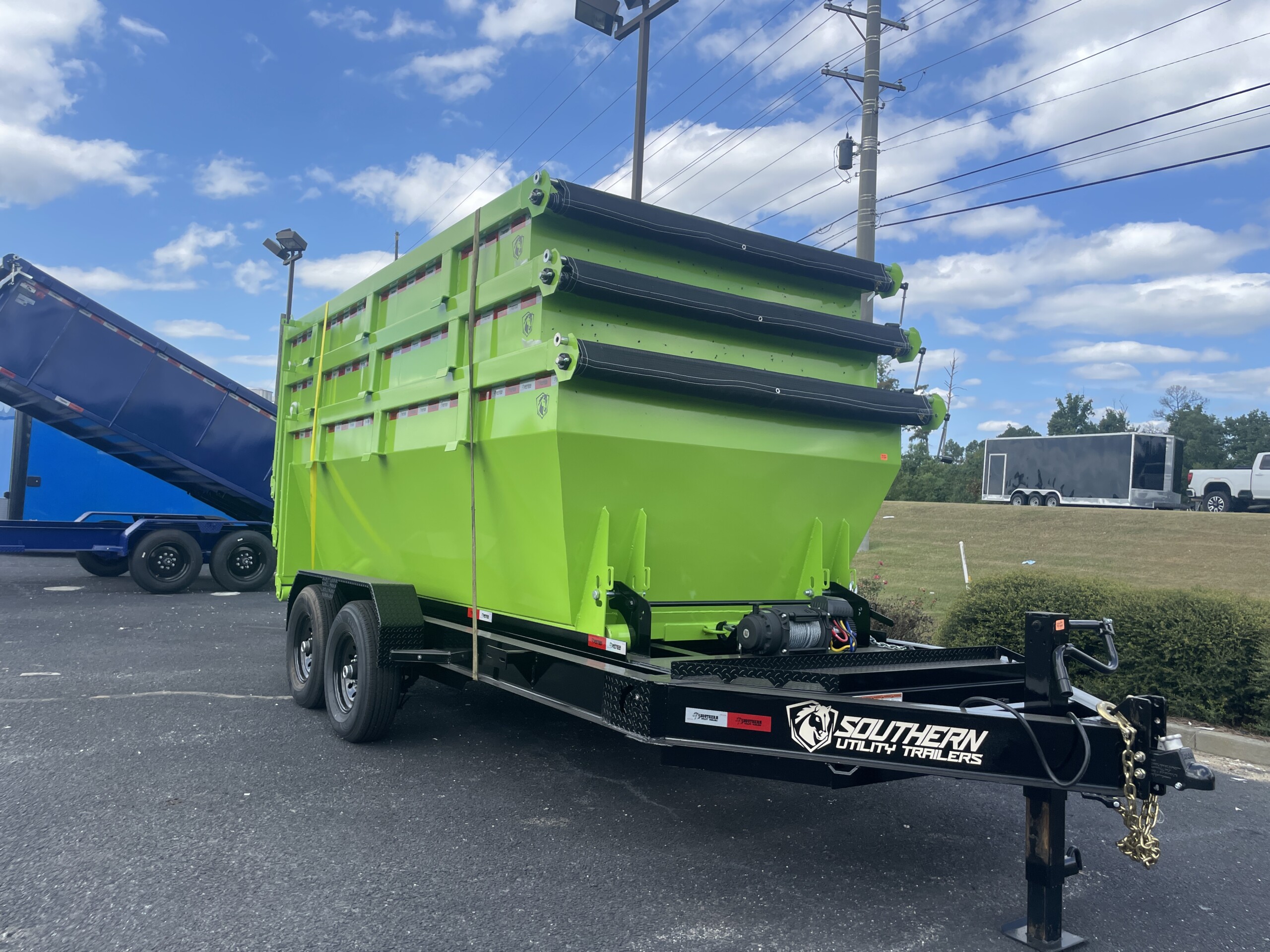 7 X 14 TA Roll-Off 3 Bin Dump Trailer - Image 4