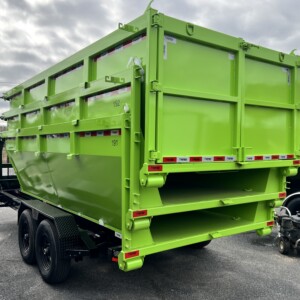 7 X 16 TA Gooseneck Roll-Off (3) Bin Dump Trailer