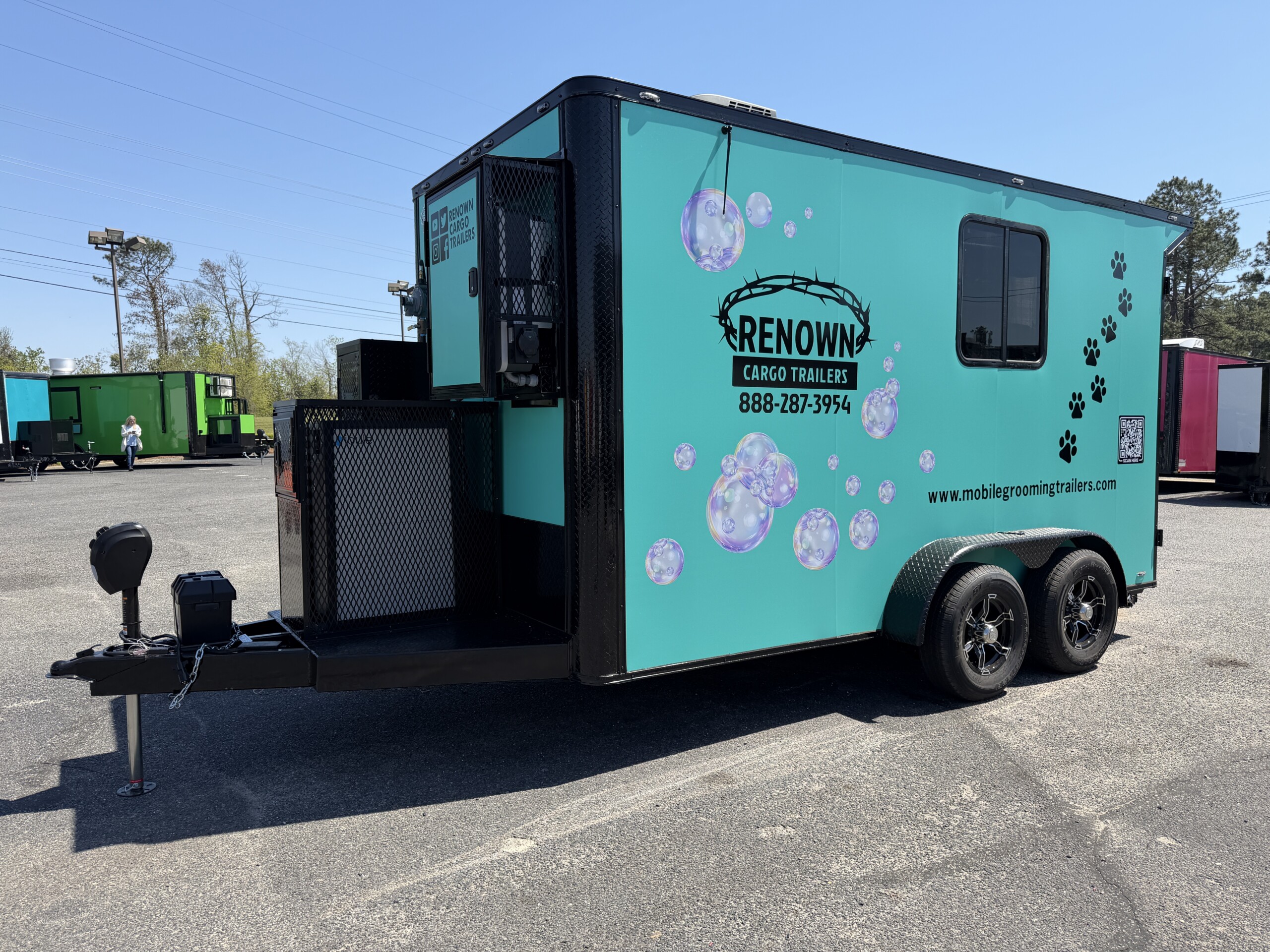 7X14 Legacy Series Mobile Grooming Trailer - Battery Powered - Image 6