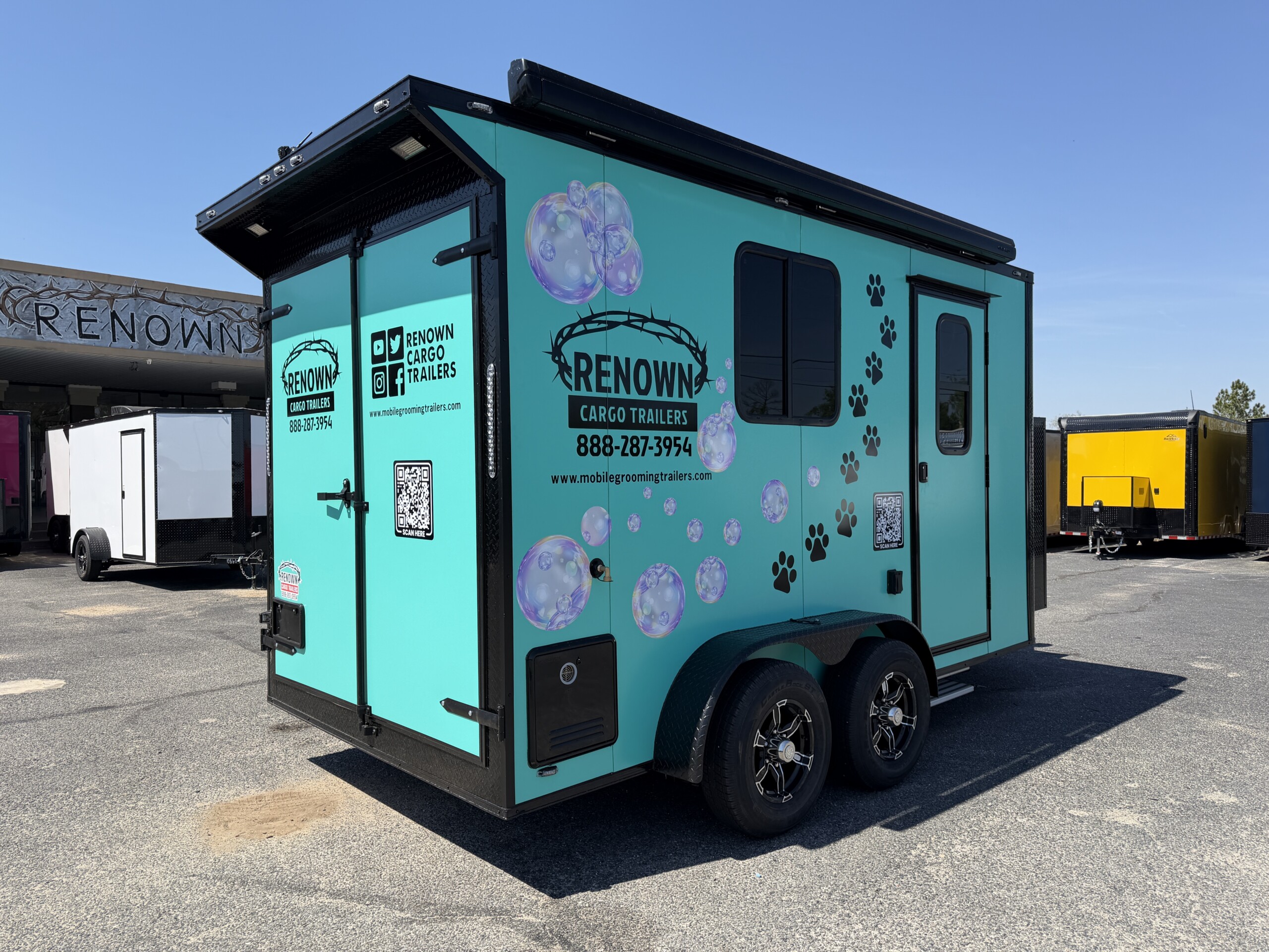 7X14 Legacy Series Mobile Grooming Trailer - Battery Powered - Image 5