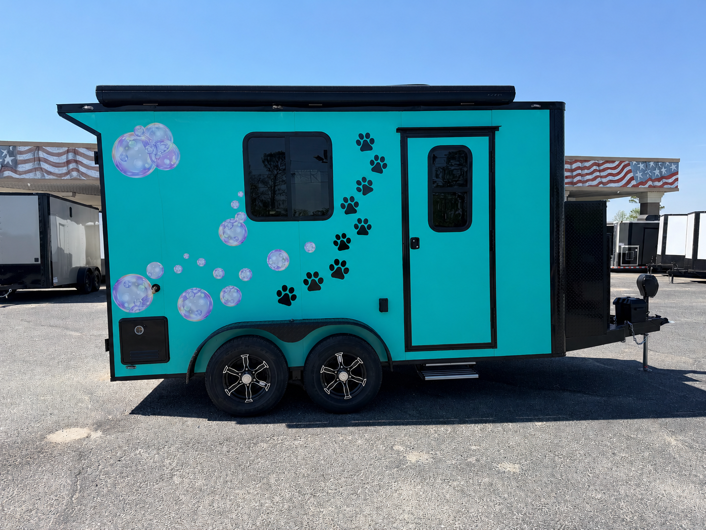 legacy grooming trailer, pet grooming trailers
