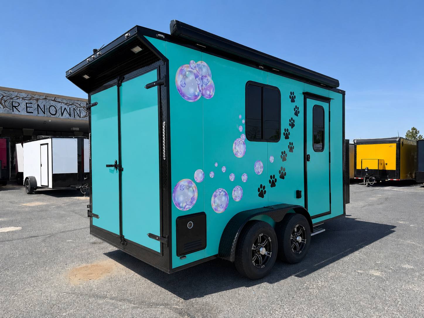7X14 Legacy Series Mobile Grooming Trailer - Battery Powered - Image 3