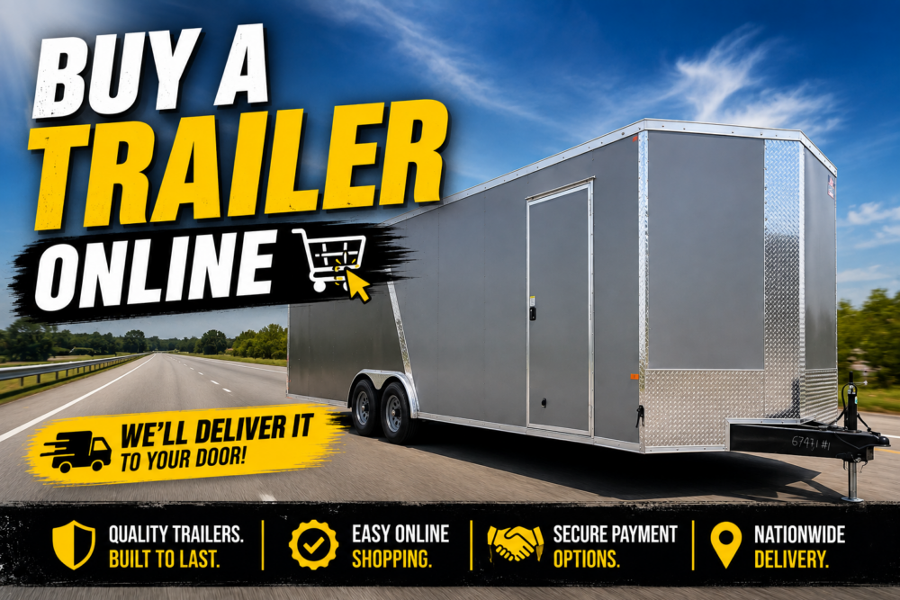 Buying a cargo trailer online and having it delivered
