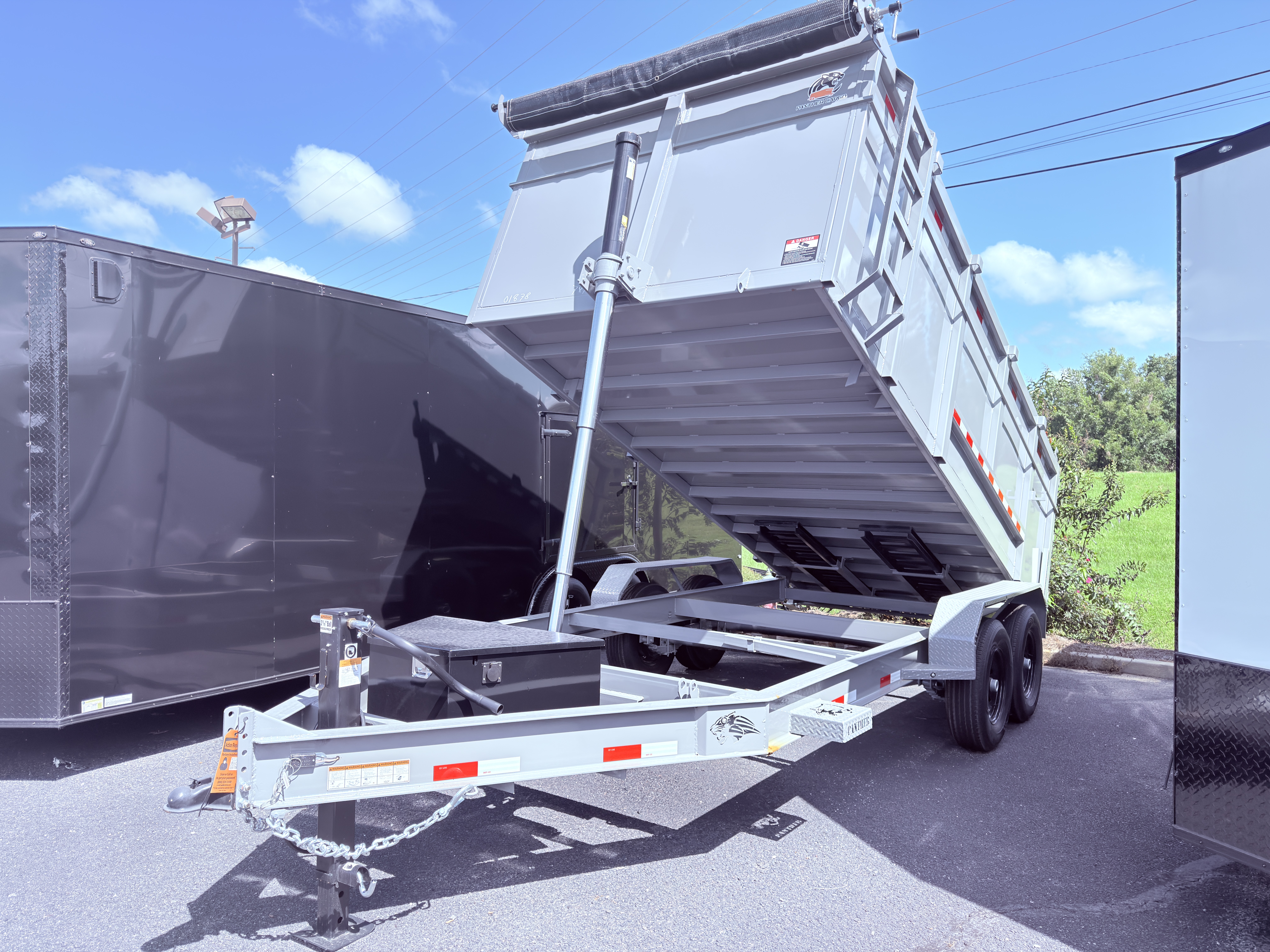 NEW 7 X 16 X 4 Telescopic Dump Trailer - SCRATCH & DENT - Image 2