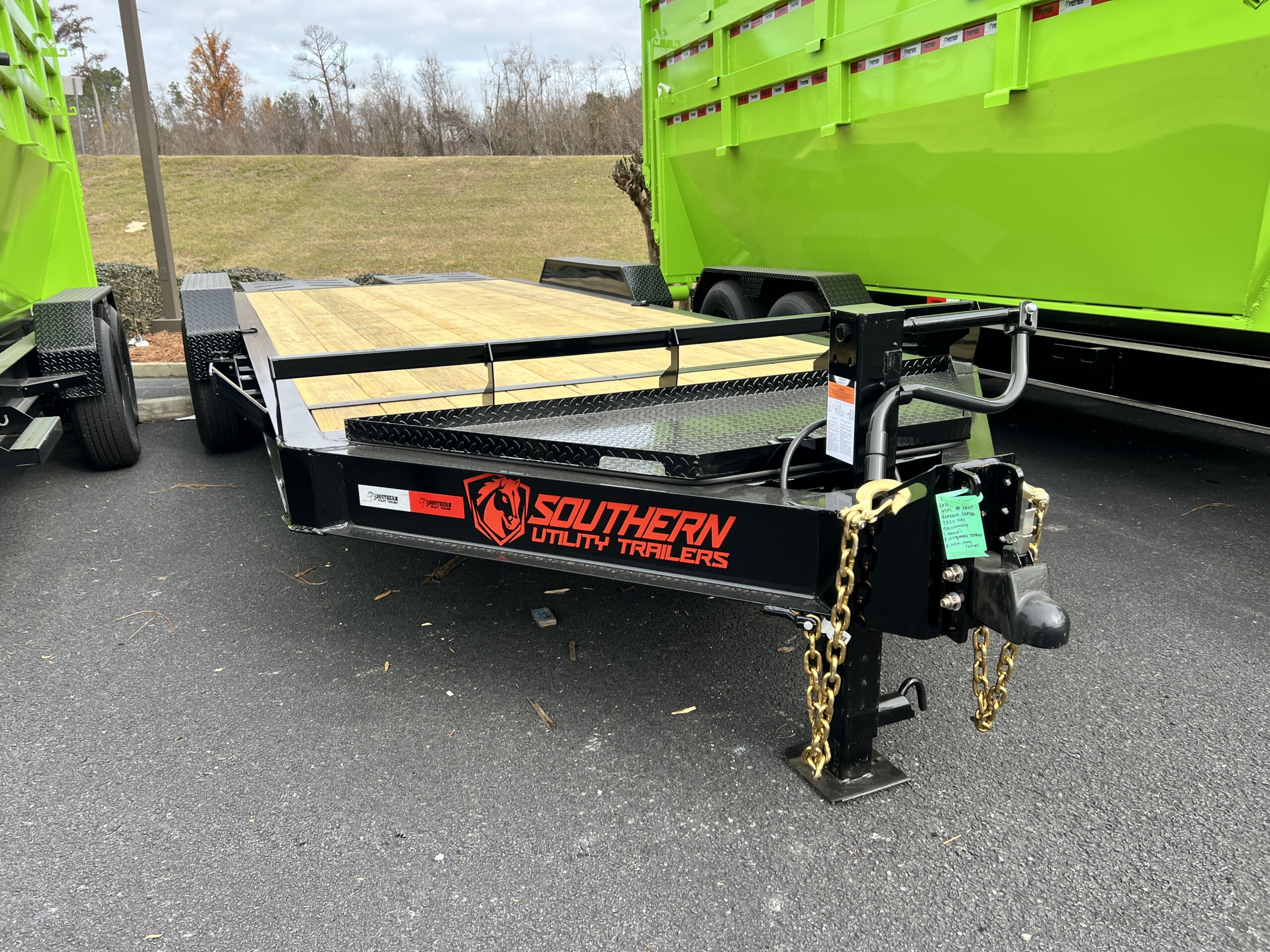 Southern Utility 7x20 14K Tandem Axle Equipment Trailer - Black - Image 2