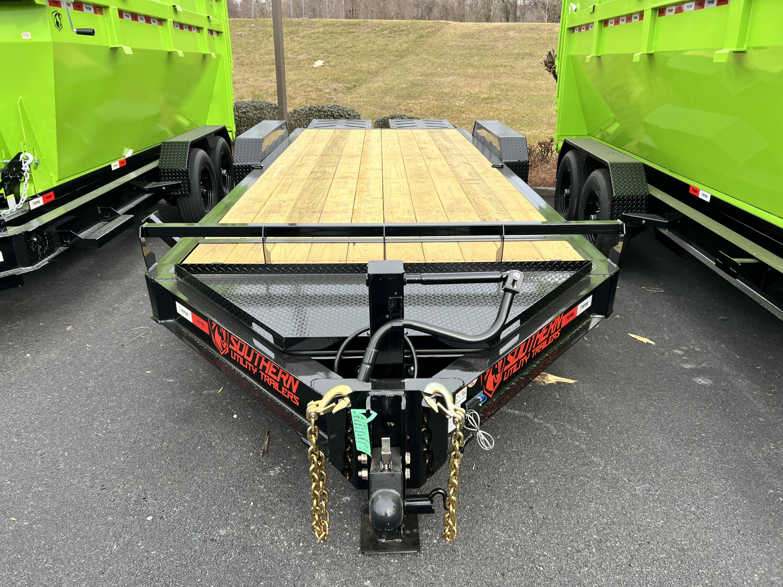 Southern Utility 7x20 14K Tandem Axle Equipment Trailer - Black - Image 4