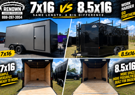 7x16 vs 8.5x16 enclosed trailer