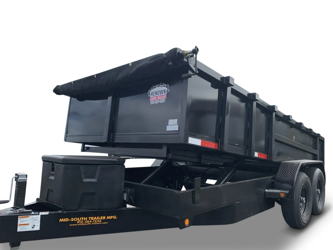 7x16 tandem axle dump trailer