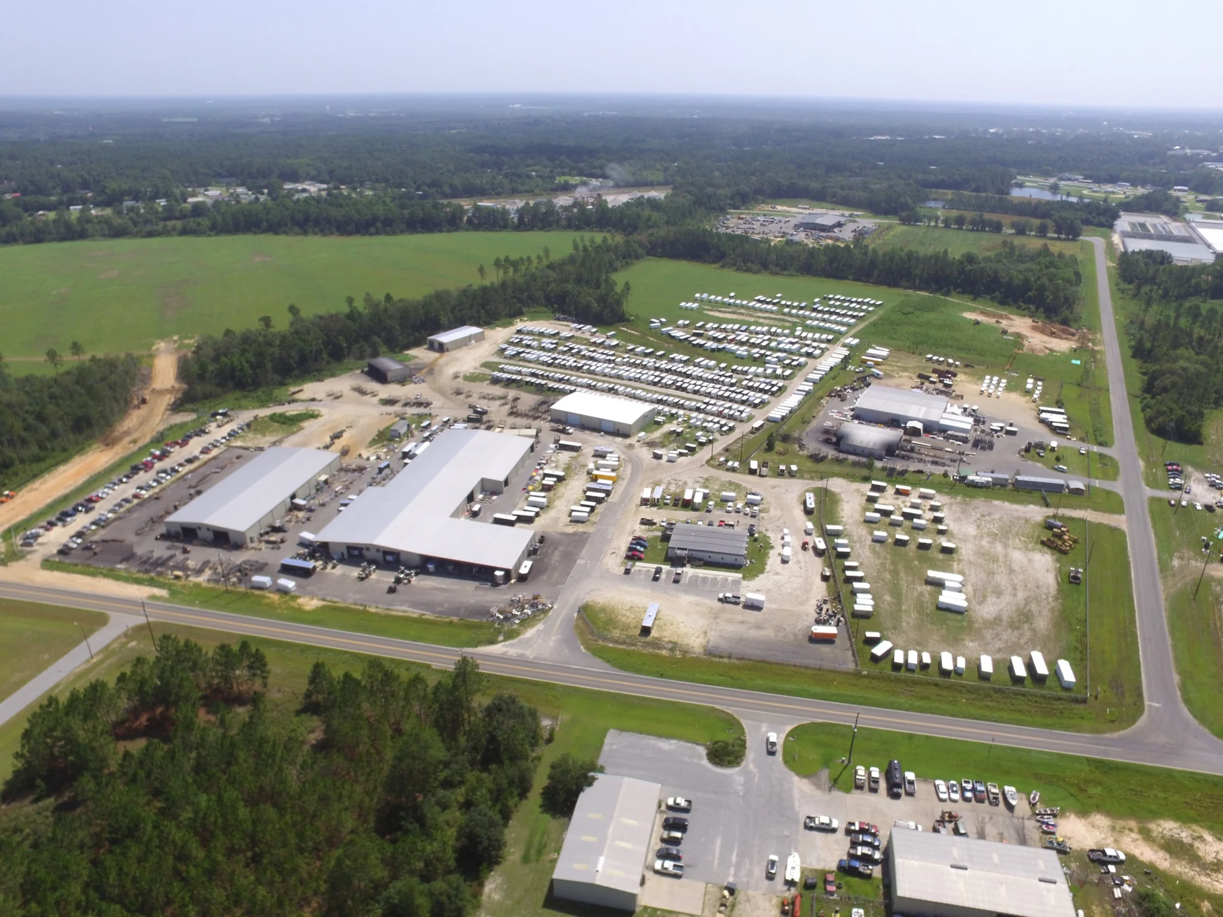 Aerial view of Renown Cargo Trailers
