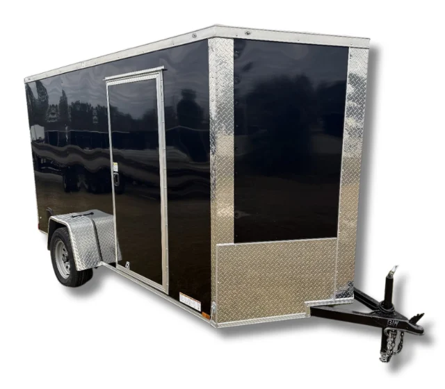 Xtreme 6X12SA enclosed cargo trailer rear view